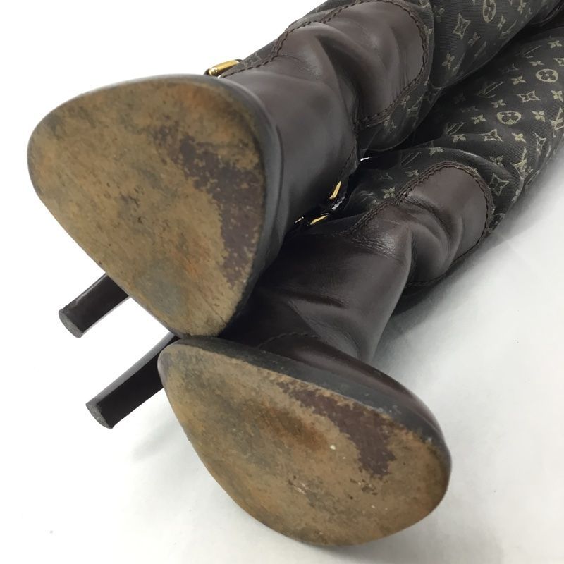 LOUIS VUITTON【ルイヴィトン】ロングブーツ モノグラム ミニ ラン 36