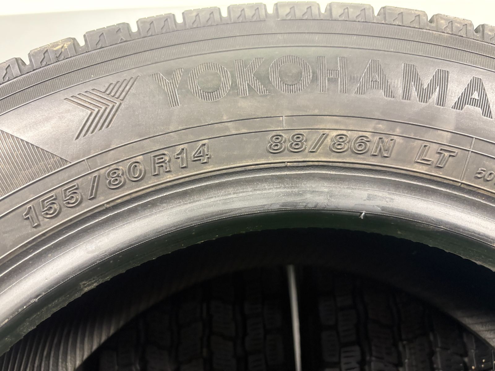 送料無料☆155/80R14 LT ヨコハマ IG91 2022年製 4本 冬 タイヤ