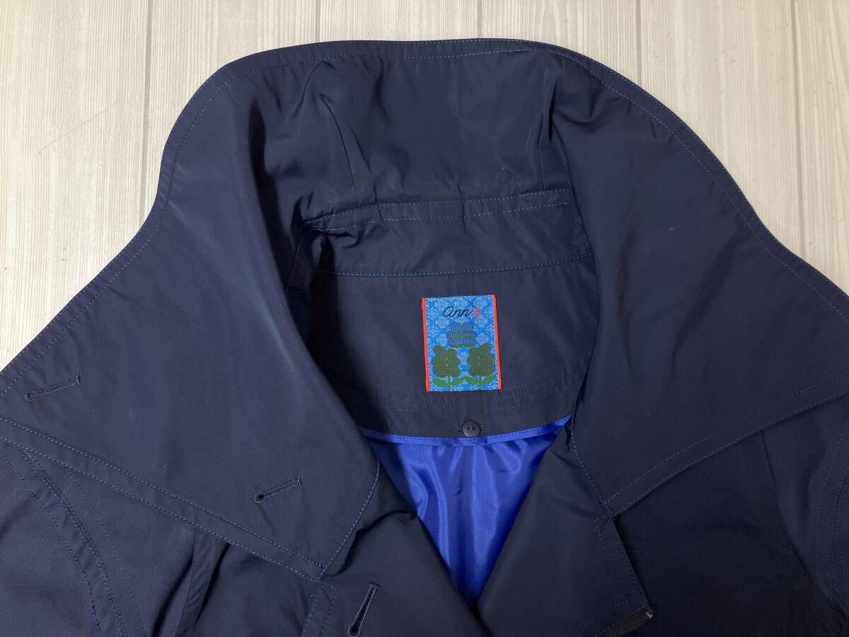 ann吉 アンキチ ライナー付き コート サイズ38 ネイビー - メルカリ