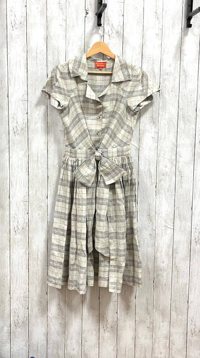 Vivienne Westwood RED LABEL 半袖ワンピース サイズ2 中古・古着通販】Vivienne Westwood RED LABEL (ヴィヴィアンウエスト