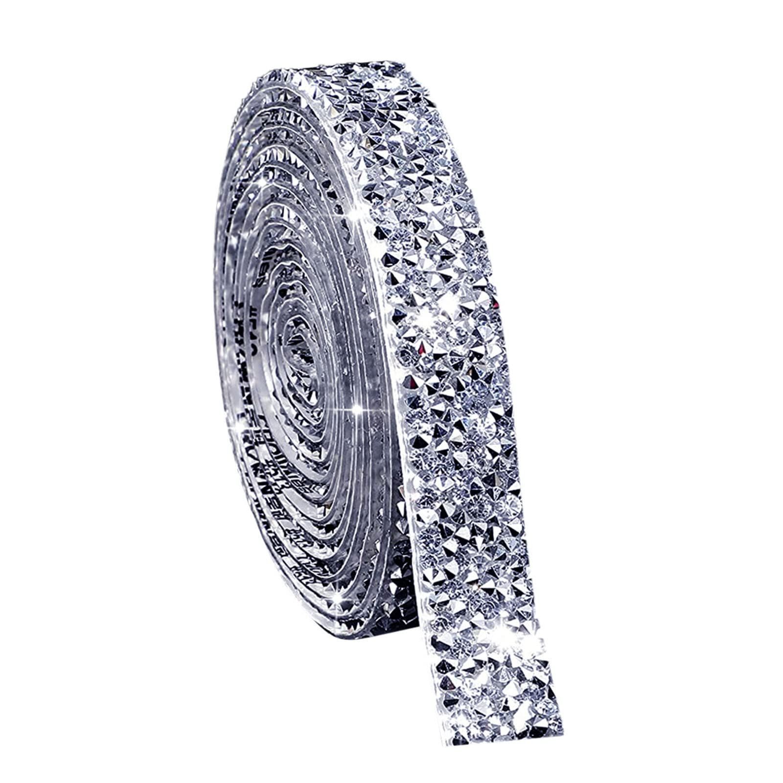 商品 LIKENNY ラインストーン シール カー イプクリスタル ステッカー 手芸材料 デコレーションシール 自己粘着 DIY素材 キラキラシール 衣類飾り ダイヤモンド 車 スマホ 長約91 cm