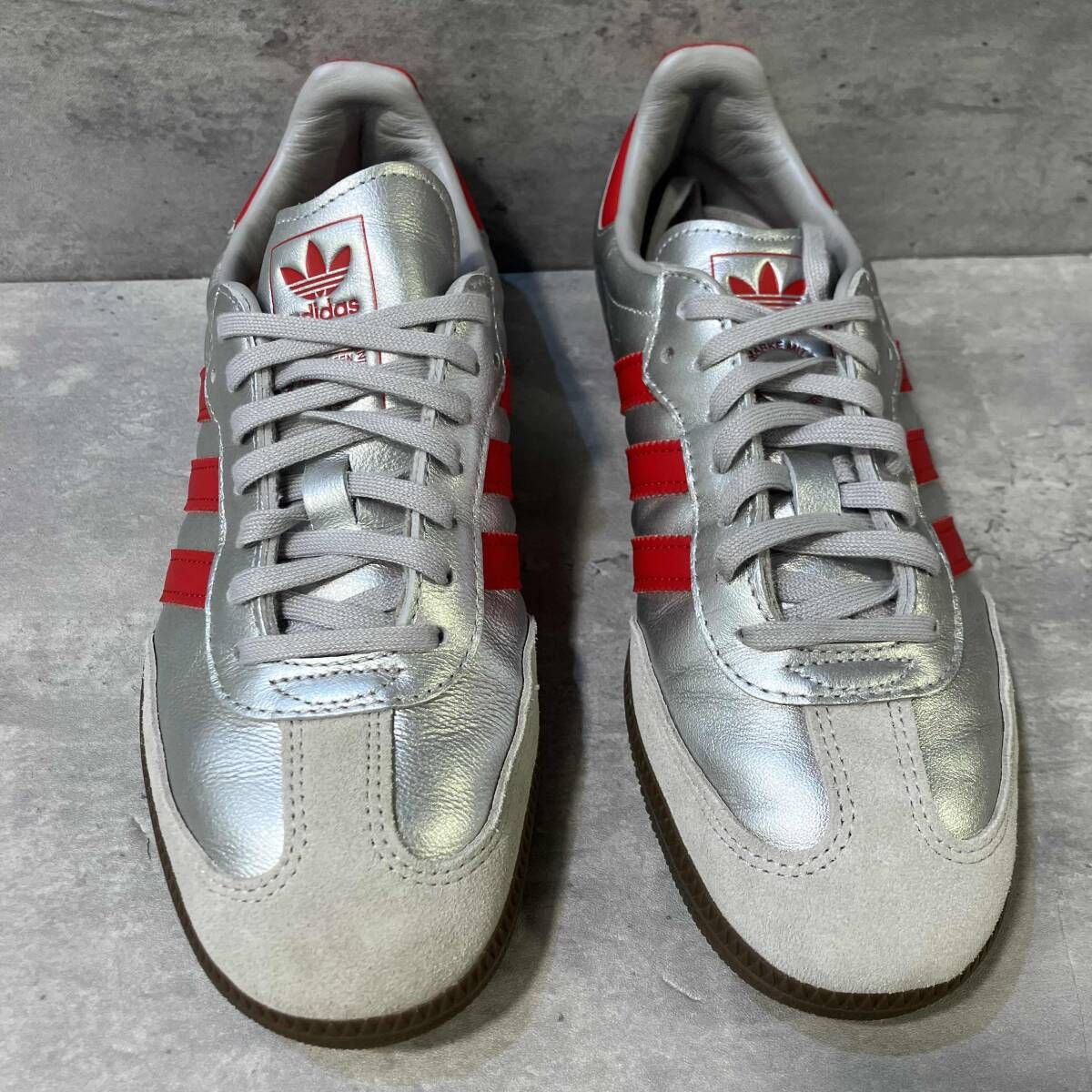 adidas Samba Shibuya サンバシブヤ シルバー レッド サイズ25 美品 