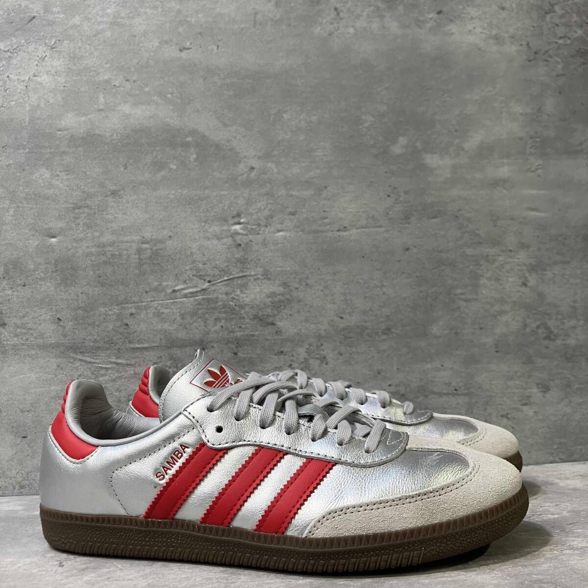 adidas Samba Shibuya サンバシブヤ シルバー レッド サイズ25 美品 