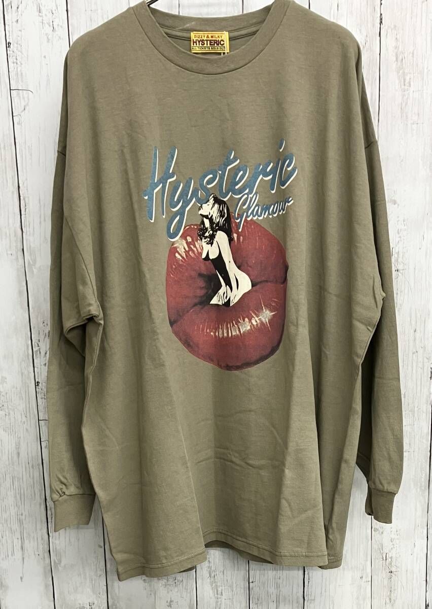 美品】HYSTERIC GLAMOUR 長袖Tシャツ ヒステリックグラマー クルー