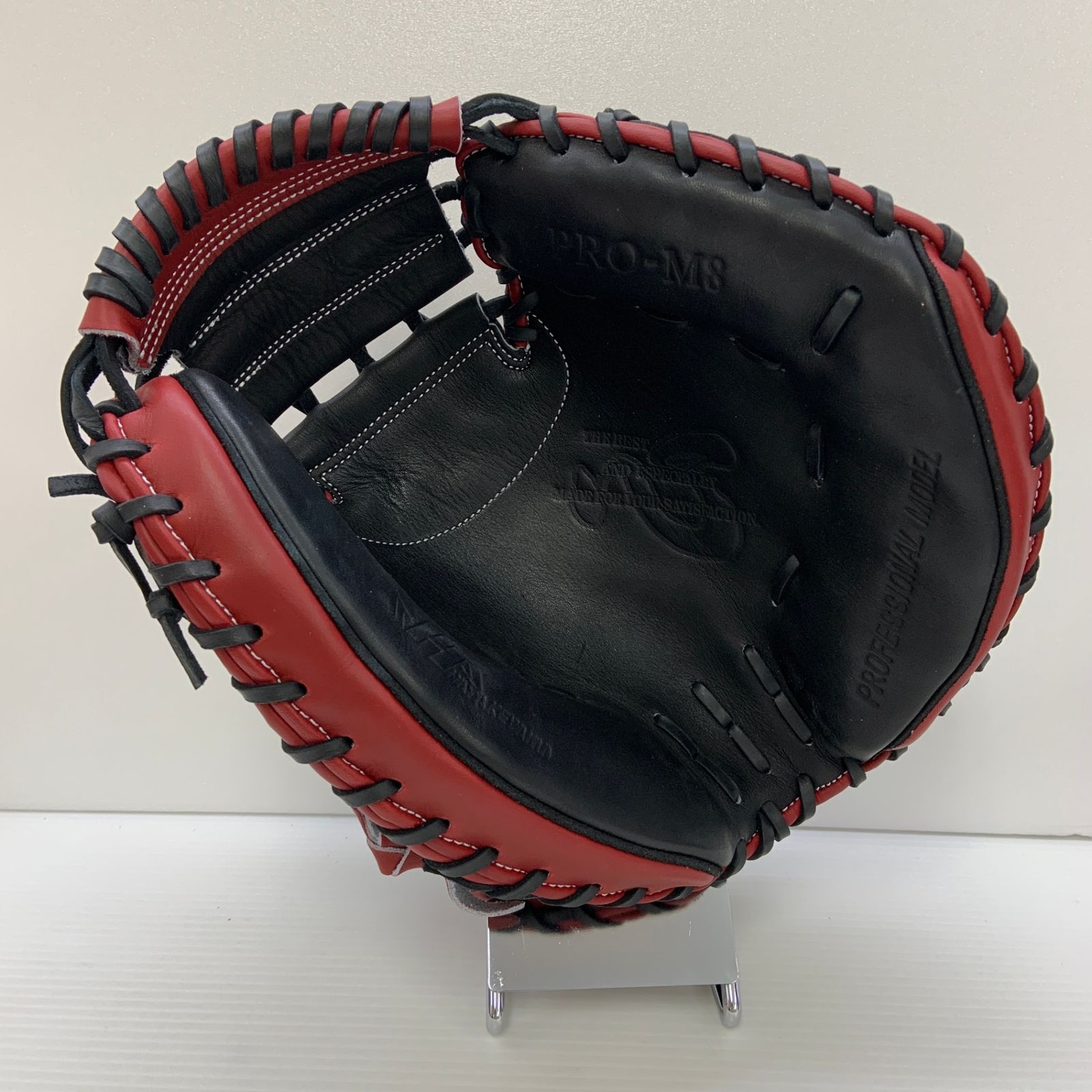 野球　グローブ　キャッチャーミット　捕手　ハタケヤマ　黒　赤 ハタケヤマ HATAKEYAMA 軟式 大人 一般 キャッチャーミット 捕手