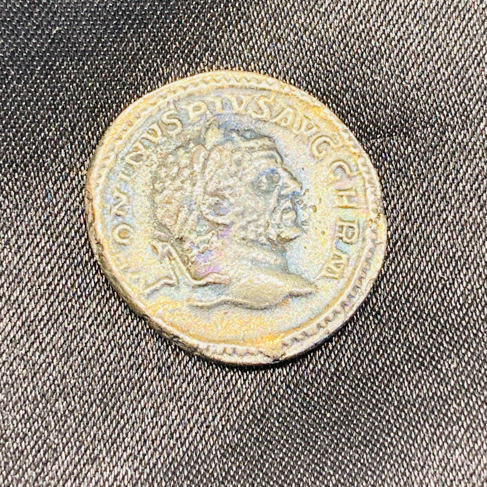 A【レプリカコイン】ローマ帝国 デナリウス銀貨 カラカラ帝 セラピス神