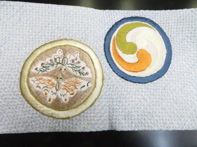 a2509-92 名古屋帯 九寸 美品 正絹 着物 総絞り 刺繍 - メルカリ