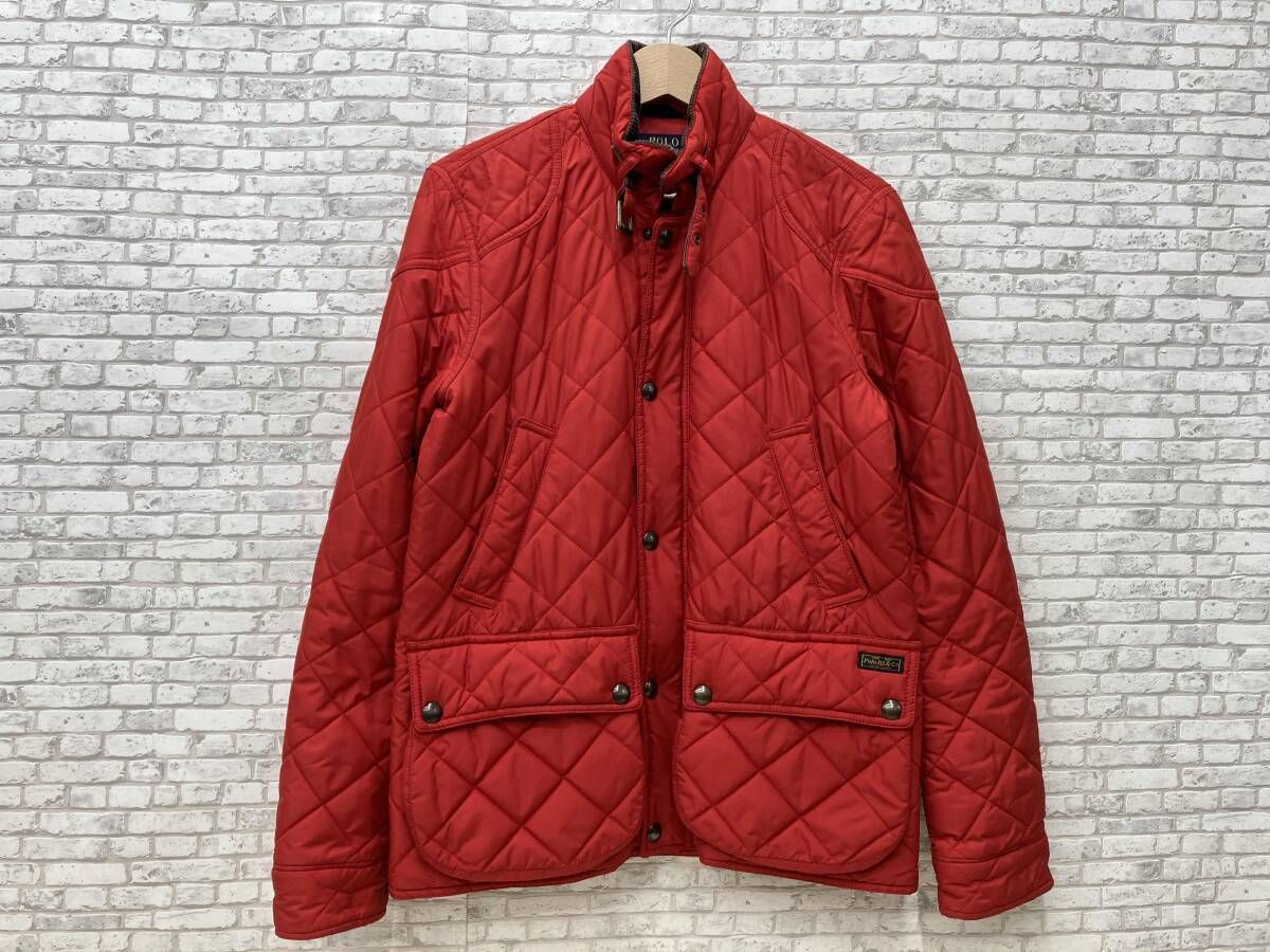 POLO RALPH LAUREN ポロ ラルフローレン キルティングジャケット サイズタグなし レッド