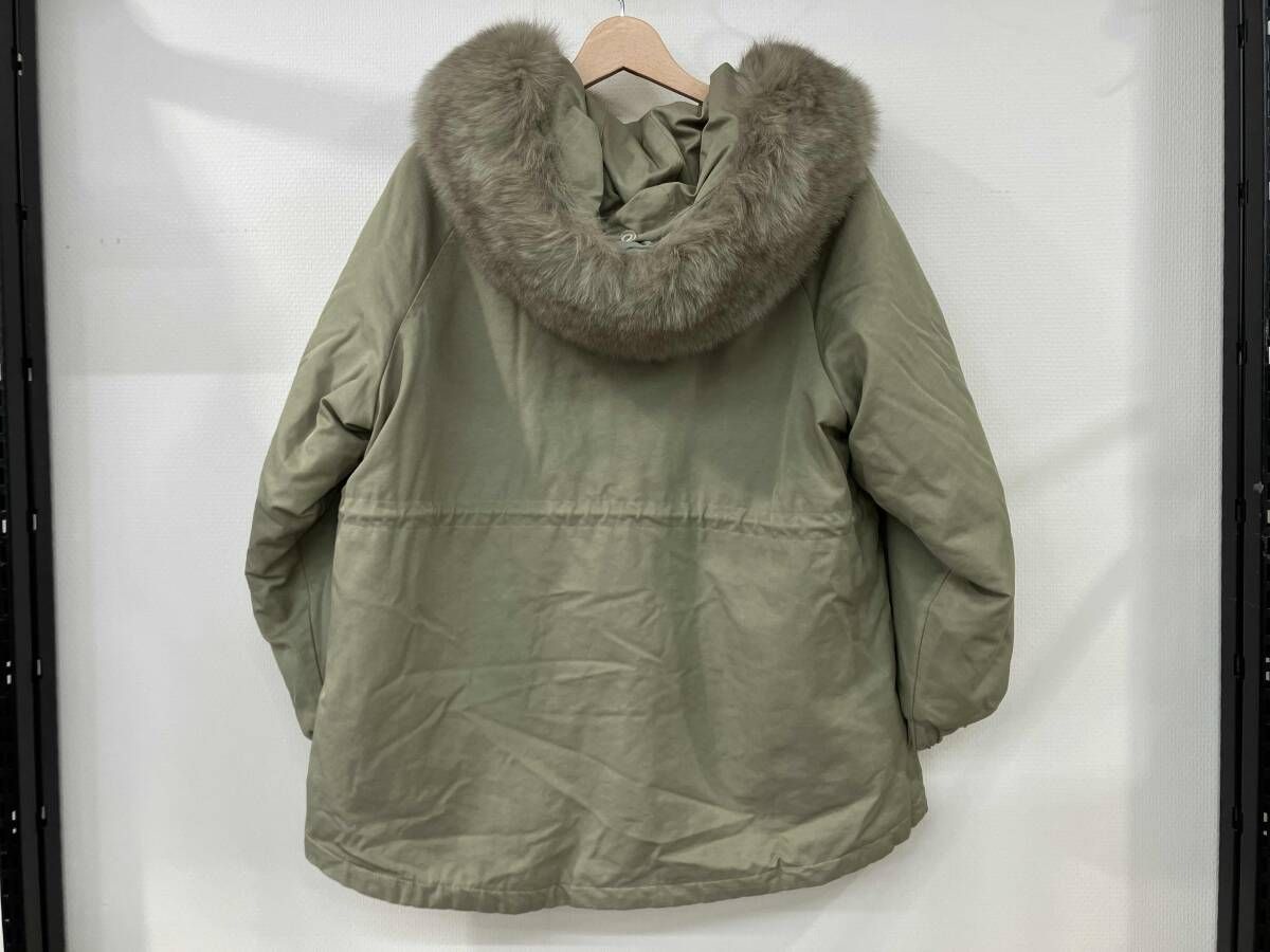 Pauline Bleu ポリーヌブロー モッズコート ファー フーディ サイズF