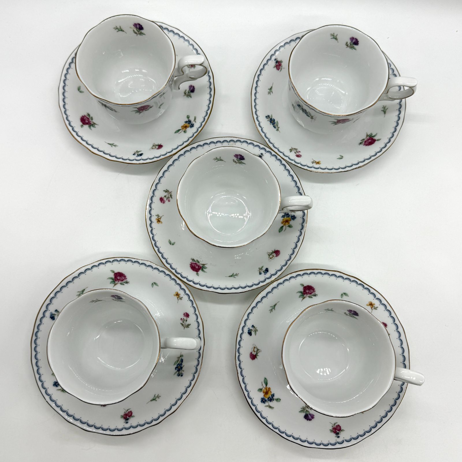 Giovanni Valentino ジョバンニバレンチノ カップ&ソ―サ―5客セット