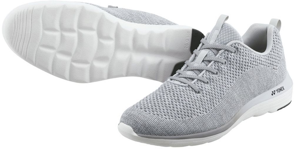 ヨネックス YONEX メンズ パワークッション ウォーキングシューズ スニーカー 軽量 クッション性 ニット フィットネス 快適性 ファスナー付き ホールド サポート 散歩 M01Y 148 LGR