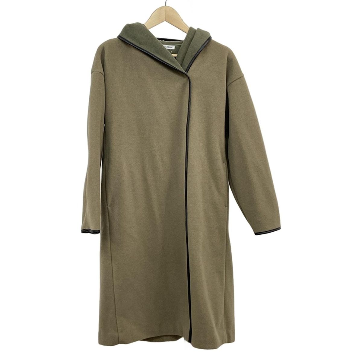 MARECHAL TERRE フード付き毛皮コート サイズ2 MARECHAL TERRE(マルシャル・テル) コート サイズ2 M レディース美品