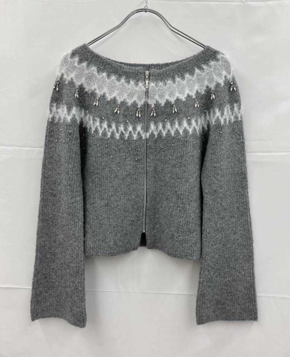 CELFORD フェアアイルジップカーディガン セルフォード ラベンダー