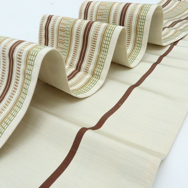 半幅小袋帯 着物