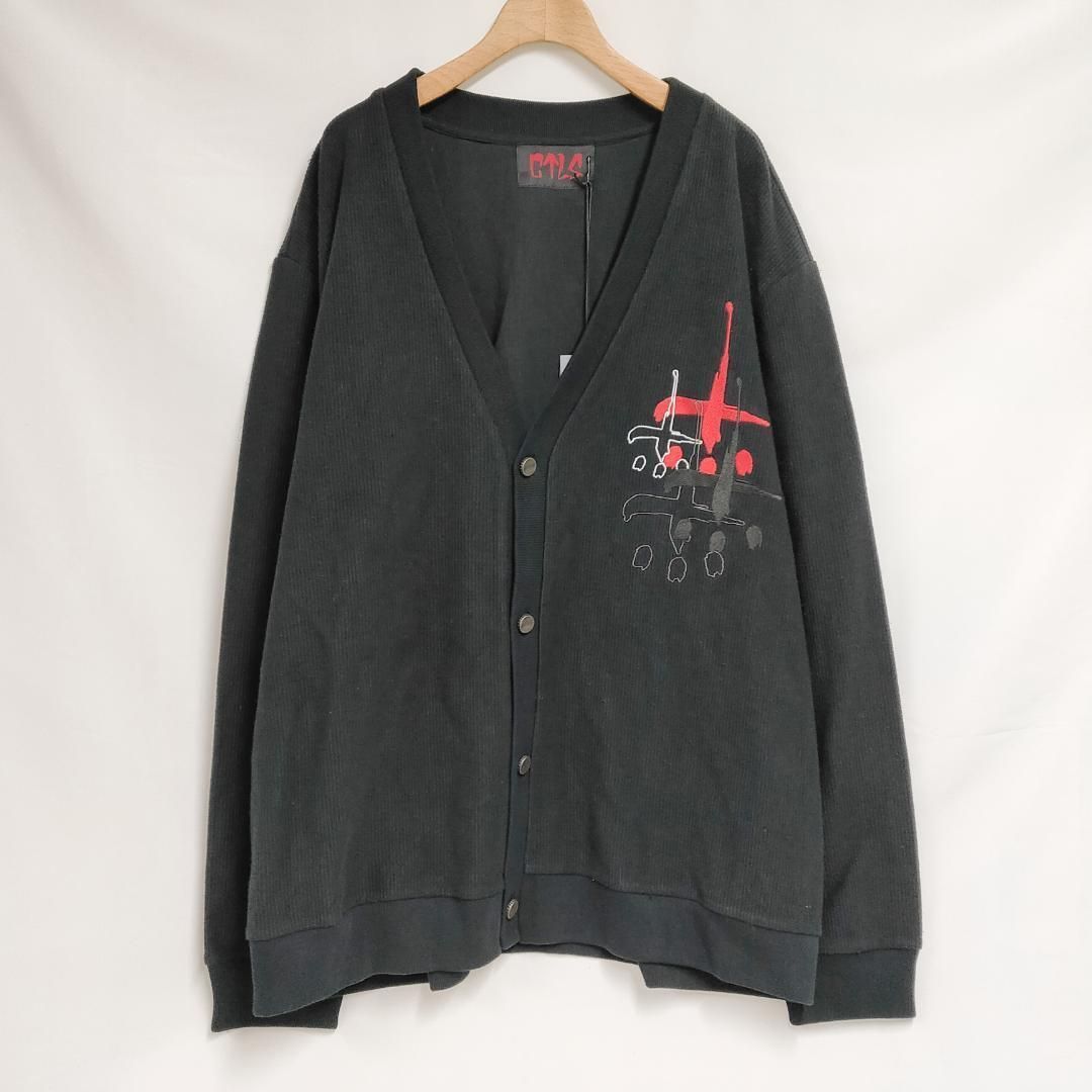 カタリスト　CTLS アートプリント ブラックカーディガン カタリスト CTLS アートプリント ブラックカーディガン TCSS（ティー