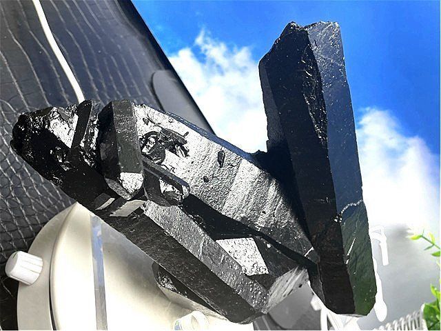 2055gAAA級【魔除け】◇天然モリオン黒水晶原石 B88C6/324C16B