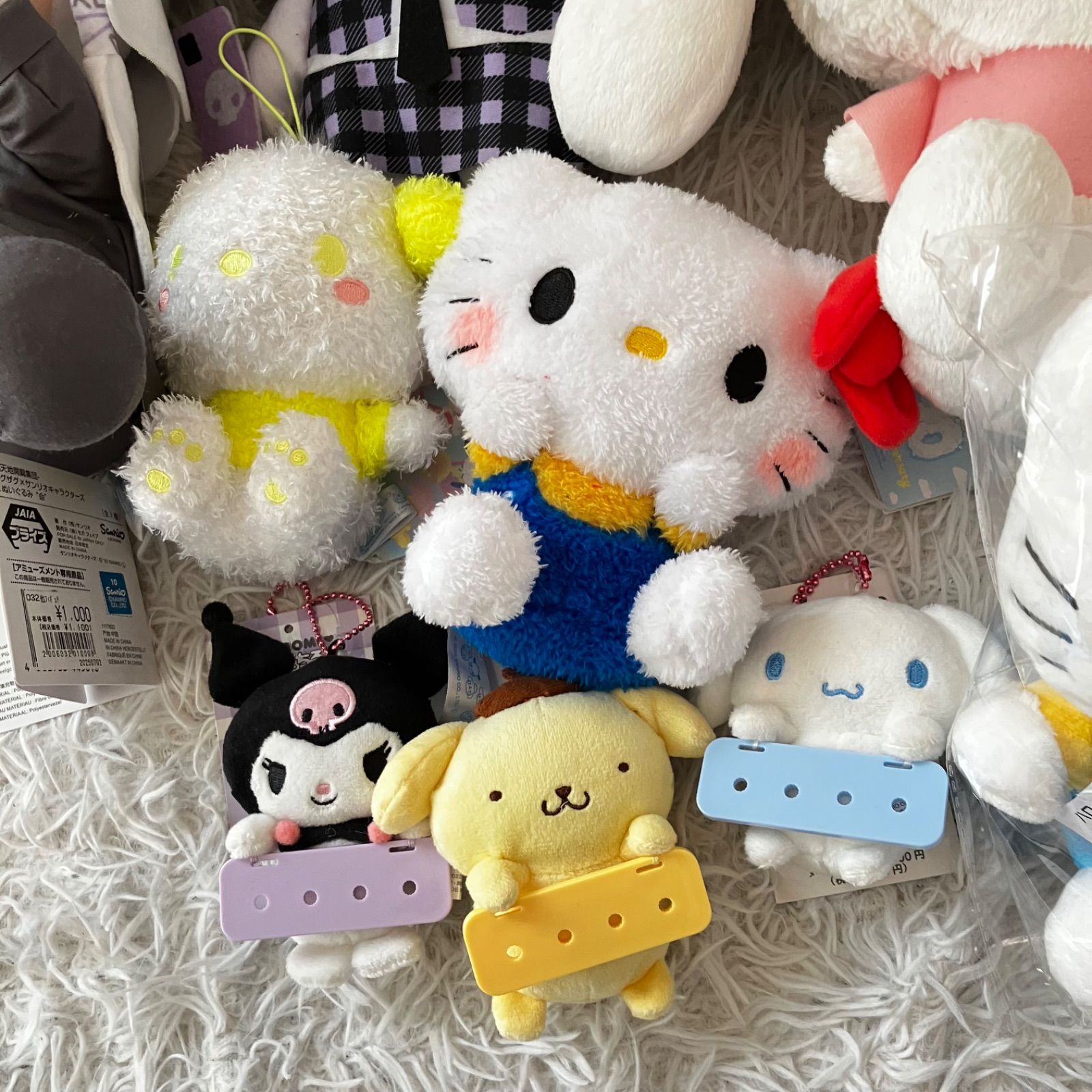 サンリオ　ぬいぐるみ　マスコット　まとめ売り サンリオ ぬいぐるみ 大量まとめ売り 18点セット タグ付き多数