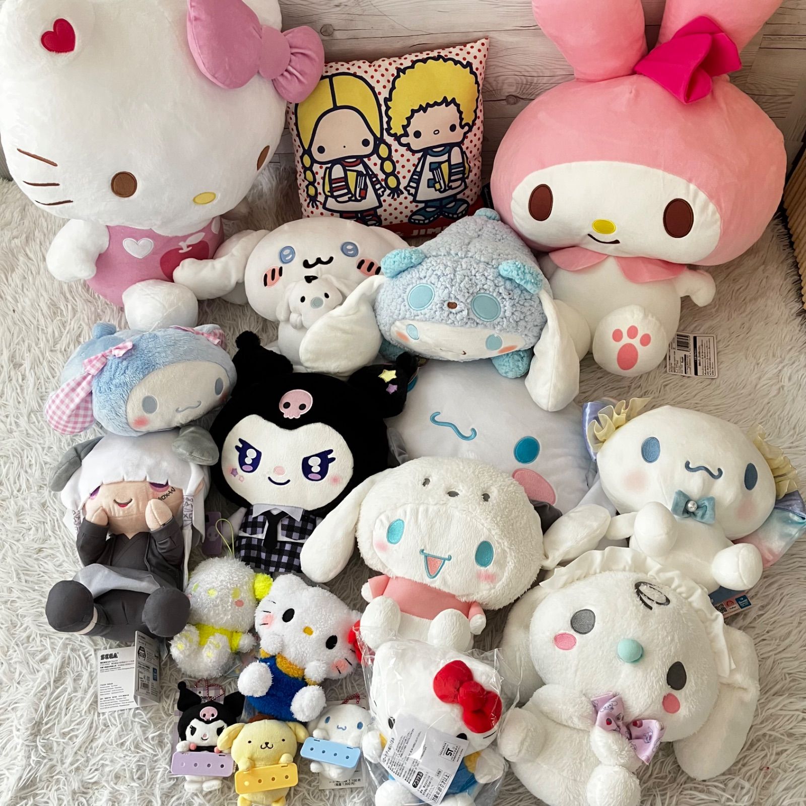 サンリオキャラクターズ マスコット ぬいぐるみ まとめ売り セット 大量 サンリオ ぬいぐるみ 大量まとめ売り 18点セット タグ付き多数