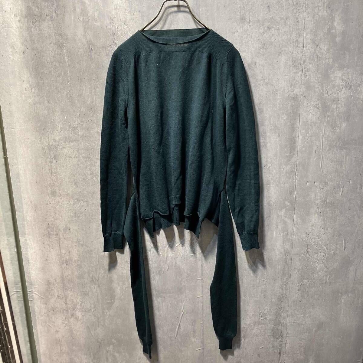 16AW MM6 MAISON MARGIELA 巻きニット サイズS グリーン エムエム