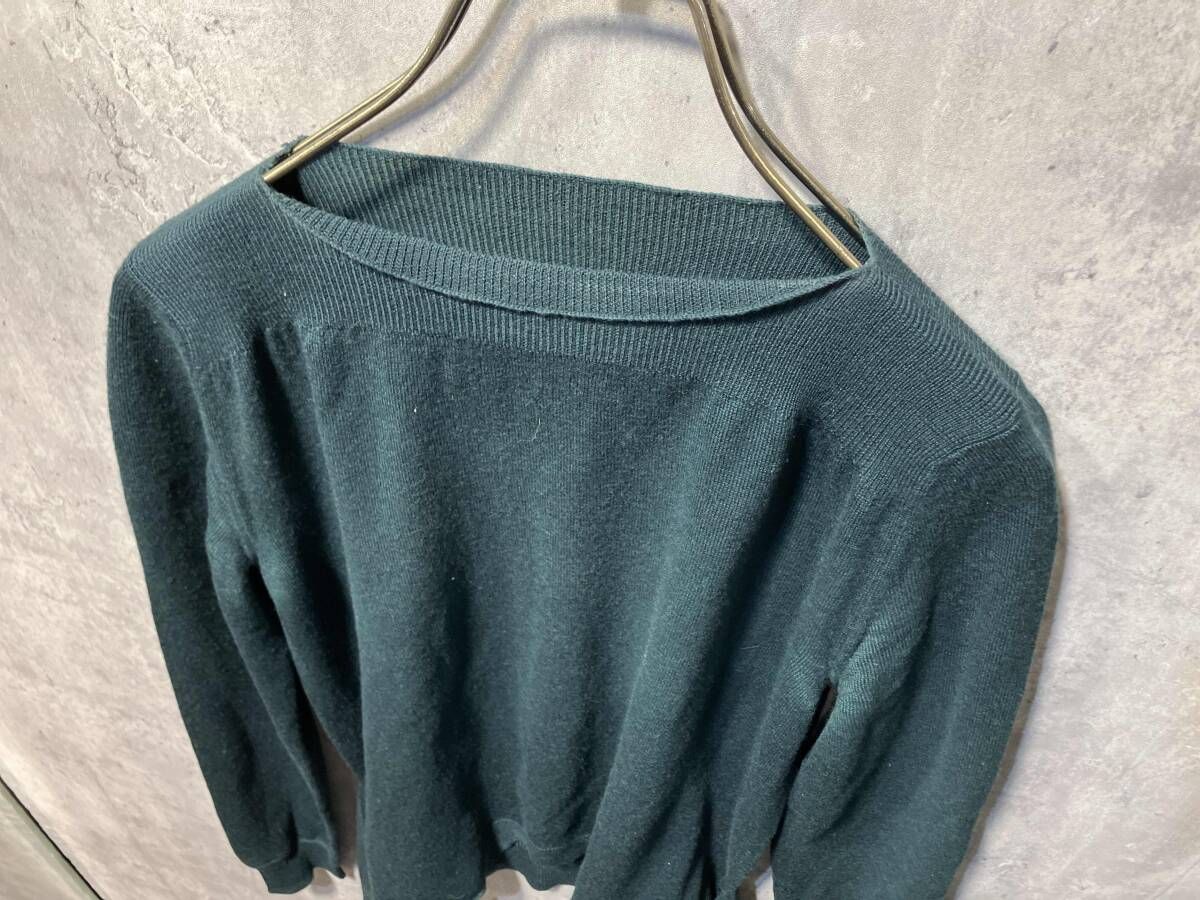 16AW MM6 MAISON MARGIELA 巻きニット サイズS グリーン エムエム