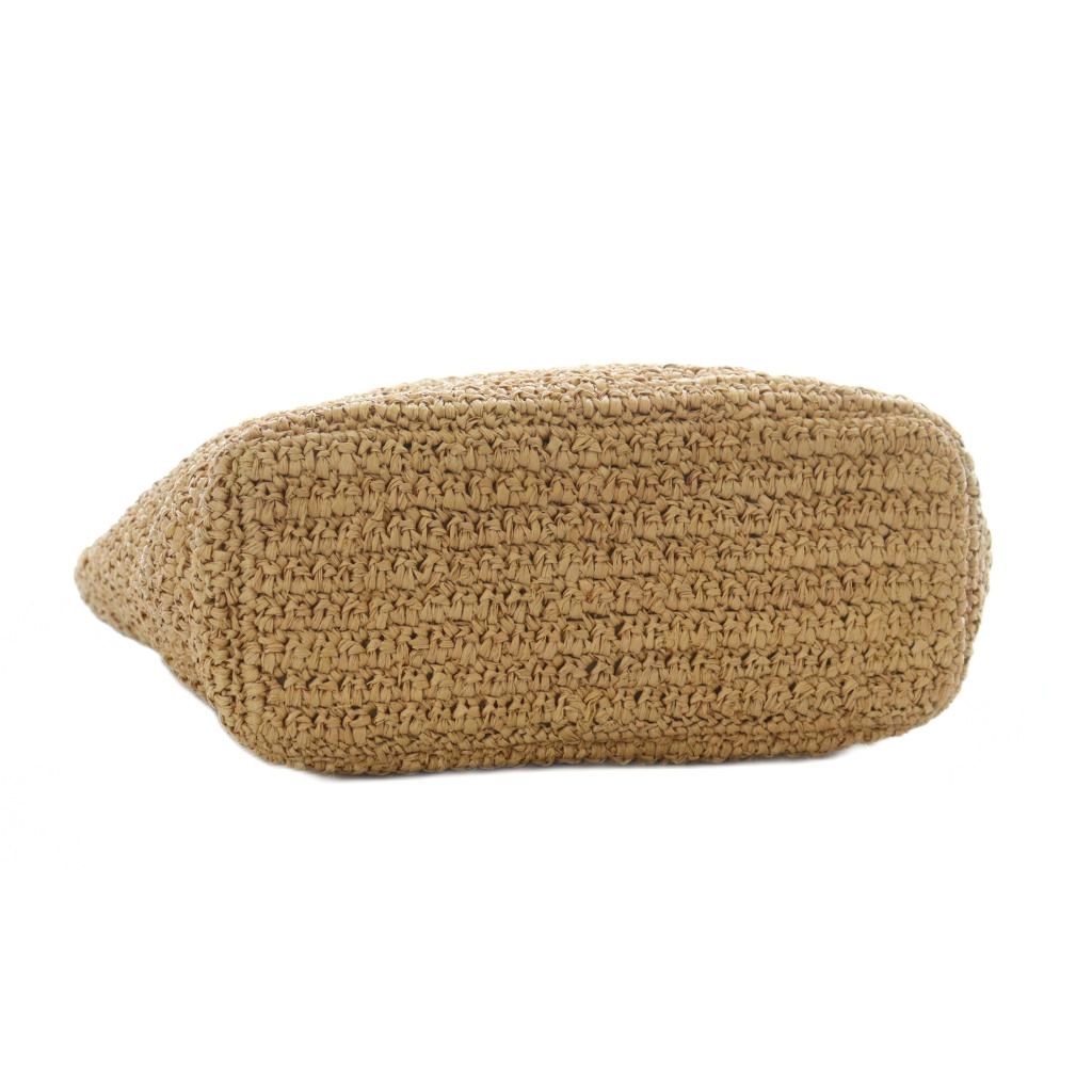 ヘレンカミンスキー ラフィア×レザー トートバッグ ベージュ ヘレンカミンスキー HELEN KAMINSKI トートバッグ ハンド ラフィア