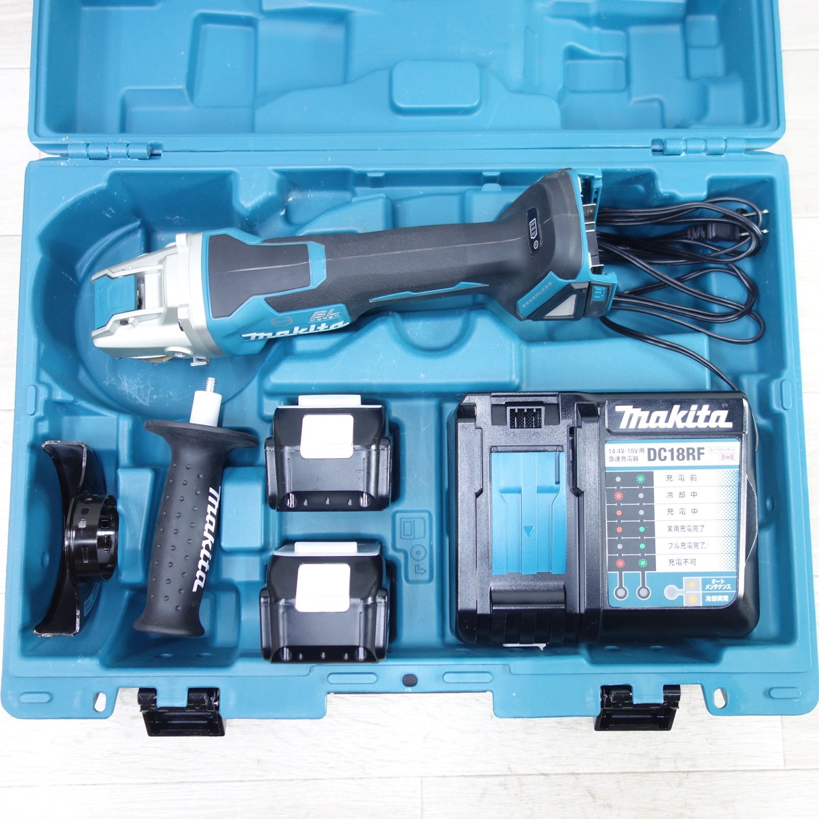 ☆中古品☆makita マキタ 18V 100mm 充電式ディスクグラインダー 