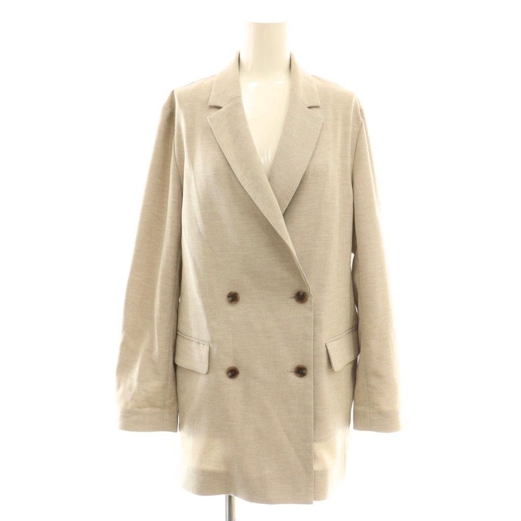 スローブ イエナ SLOBE IENA 24SS リネンライクツイルダブルブレスト