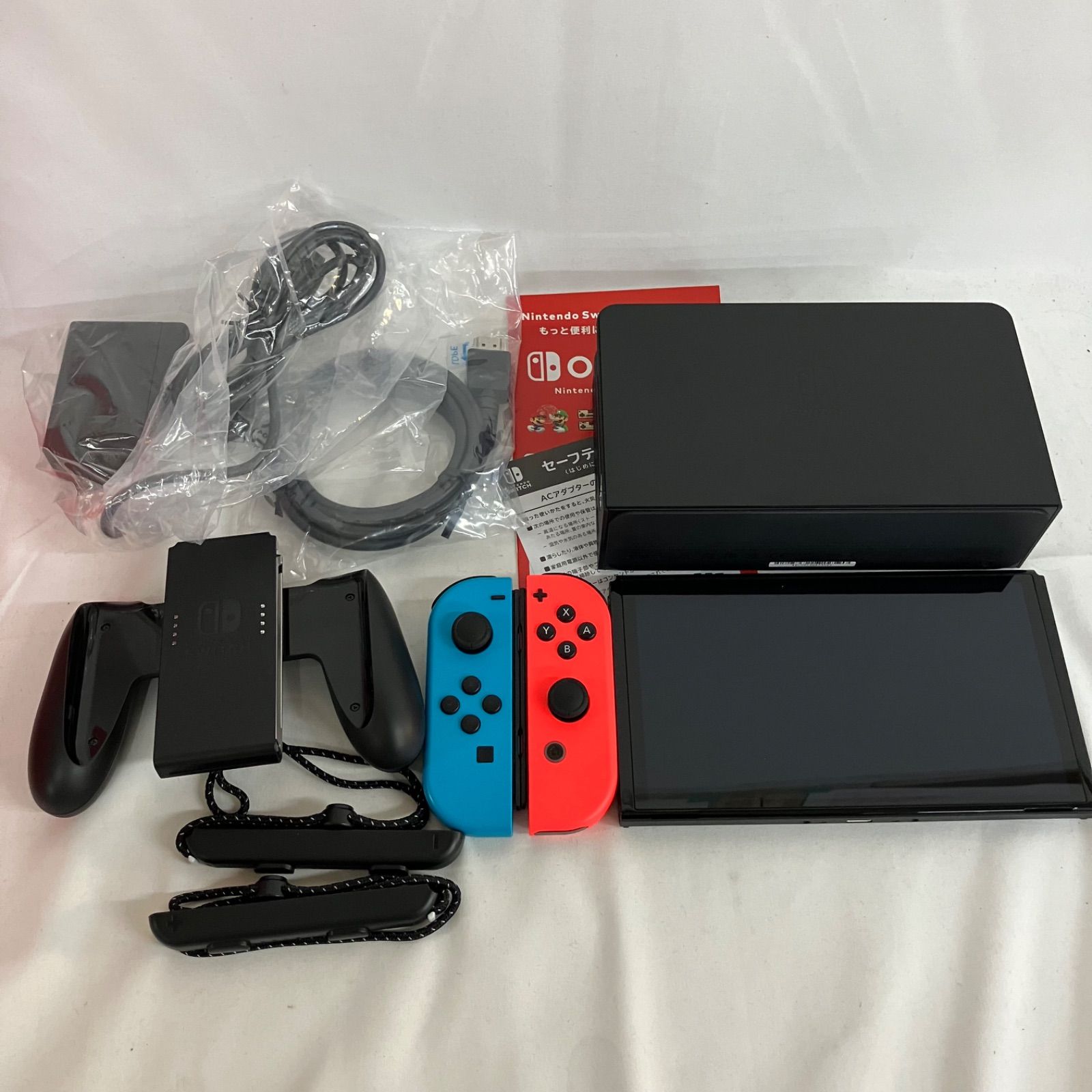 中古 Nintendo Switch 有機ELモデル ネオン スイッチ 本体 YDJ062 c090