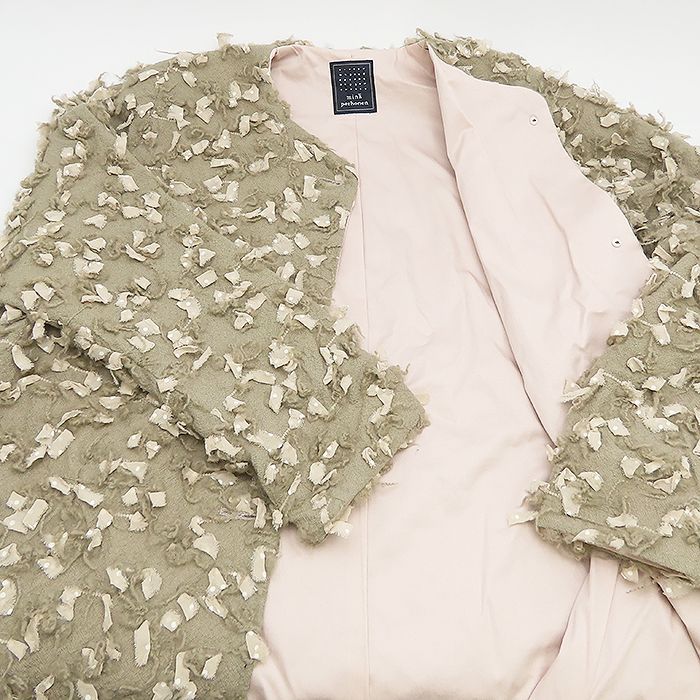 mina perhonen lumi カットジャガード コート ミナ ペルホネン 約