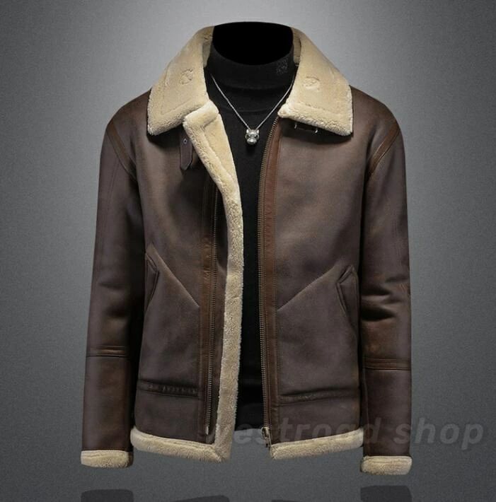 ムートンジャケット メンズ バイク アウター ライダースジャケット