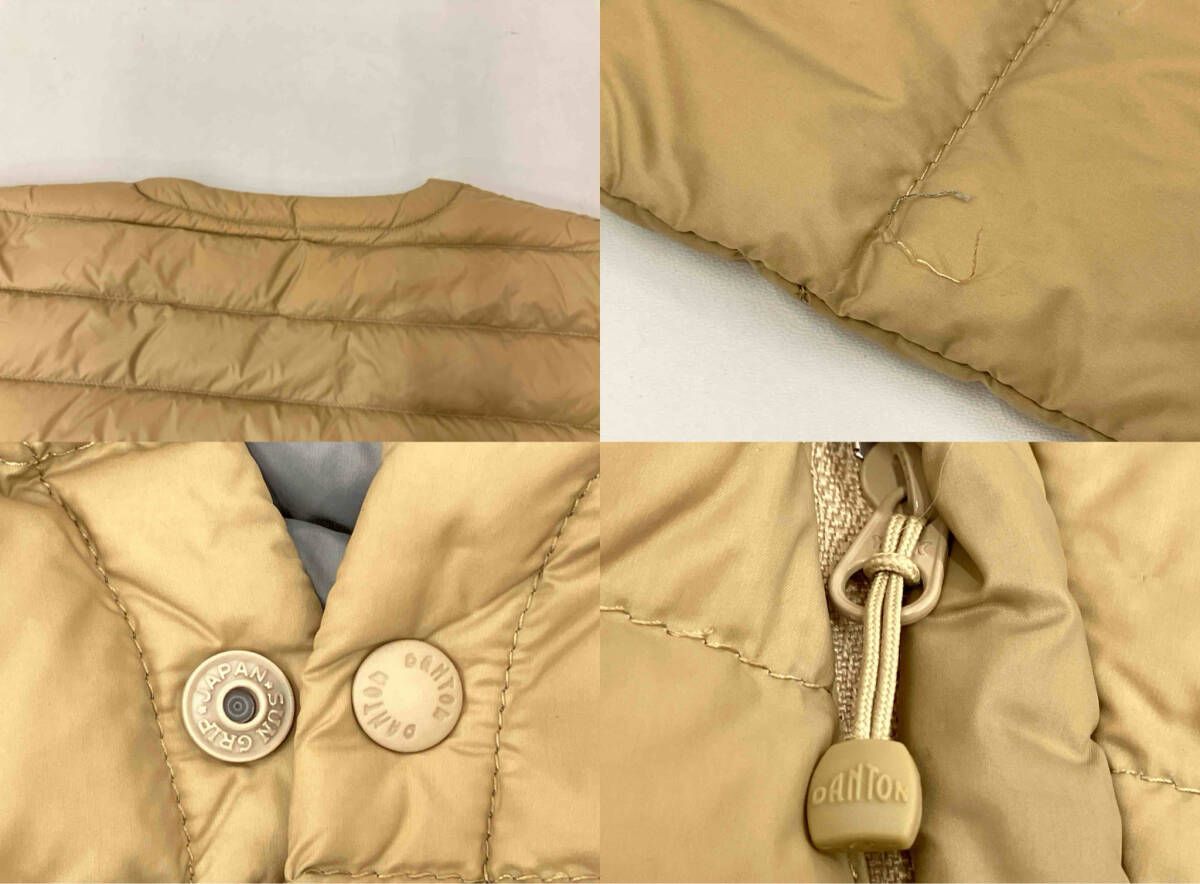 DANTON ダントン Vネックロングインナーダウンコート JD-8935 ベージュ