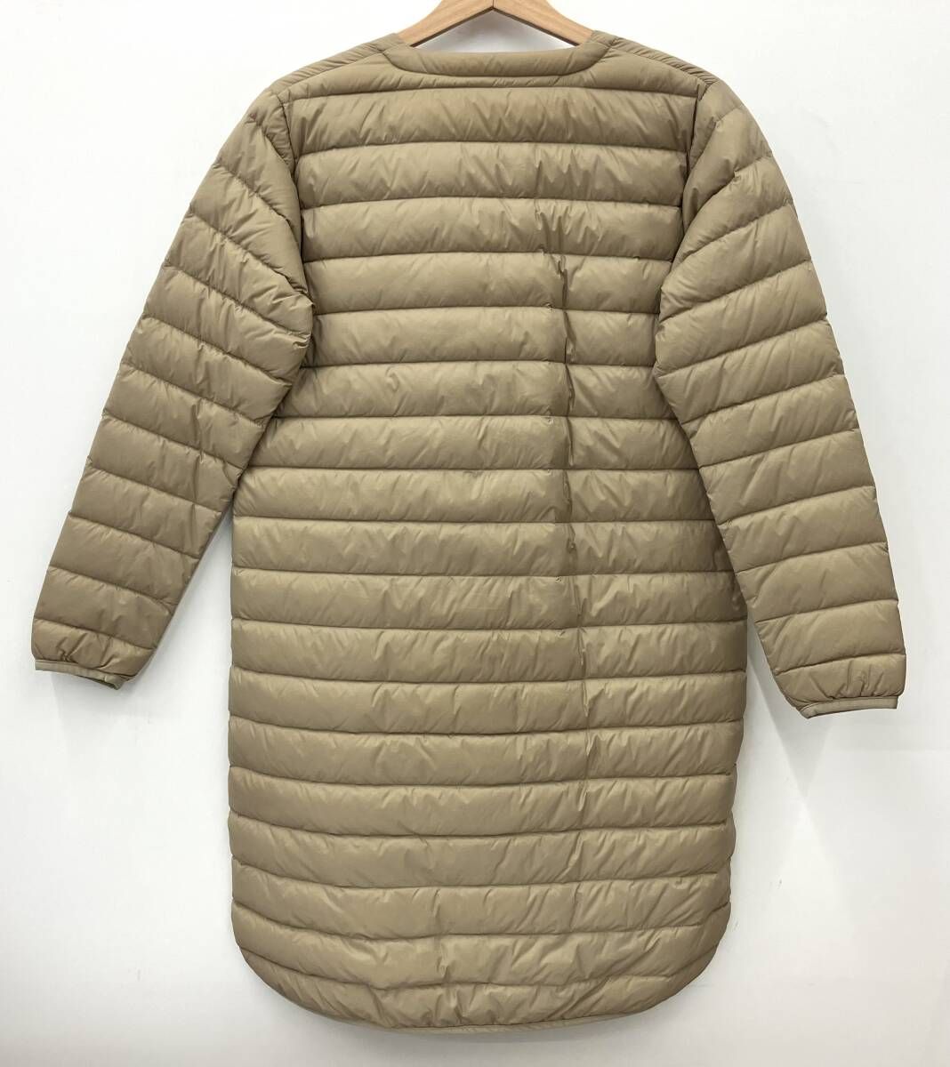 DANTON ダントン Vネックロングインナーダウンコート JD-8935 ベージュ