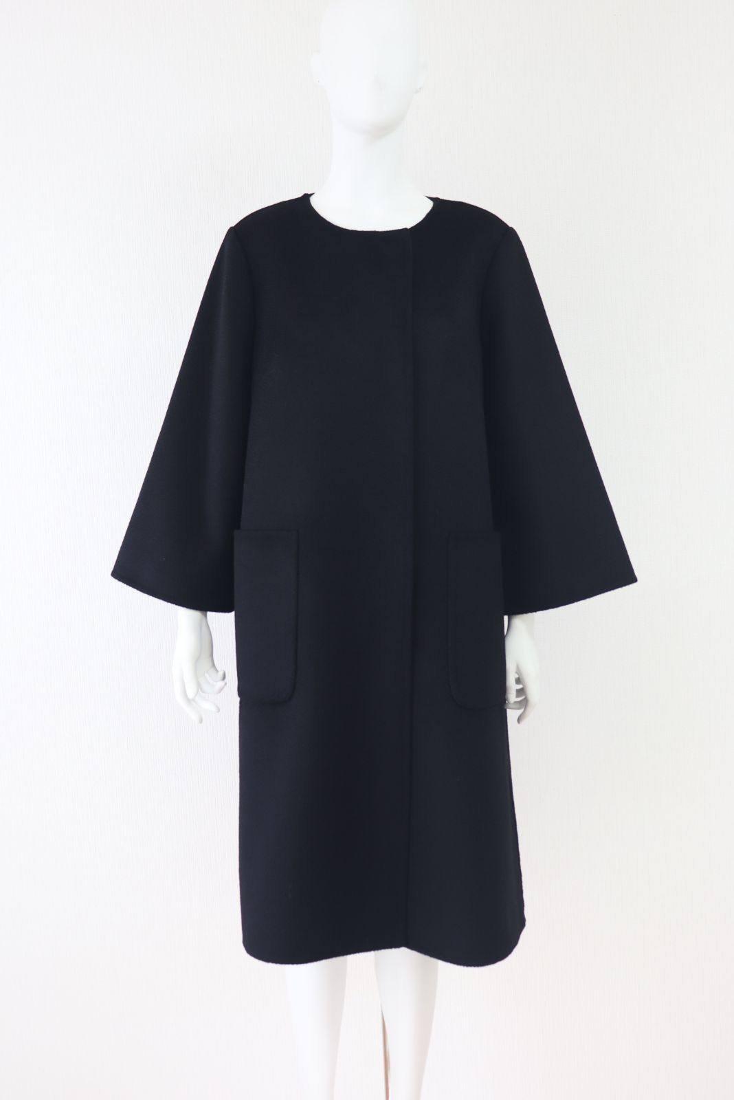 Rene カシミヤダブルフェイスコート 6148300 黒/ブラック 2021年商品