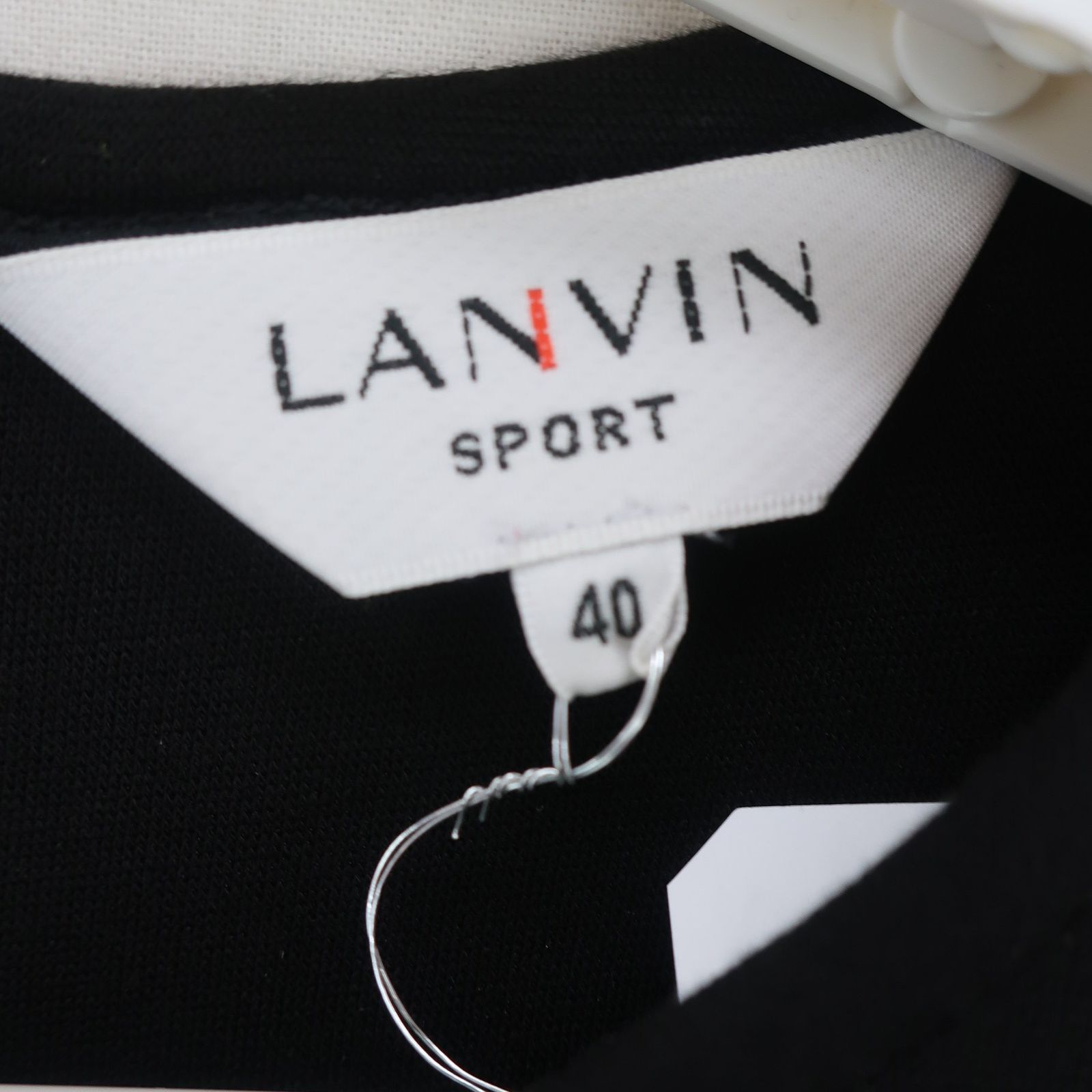 美品】LANVIN SPORT(ランバンスポーツ) ワンピース 黒グレー