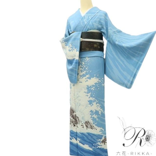 六花-RIKKA- 美品 正絹 トールサイズ 訪問着 着物 A4018 - メルカリ