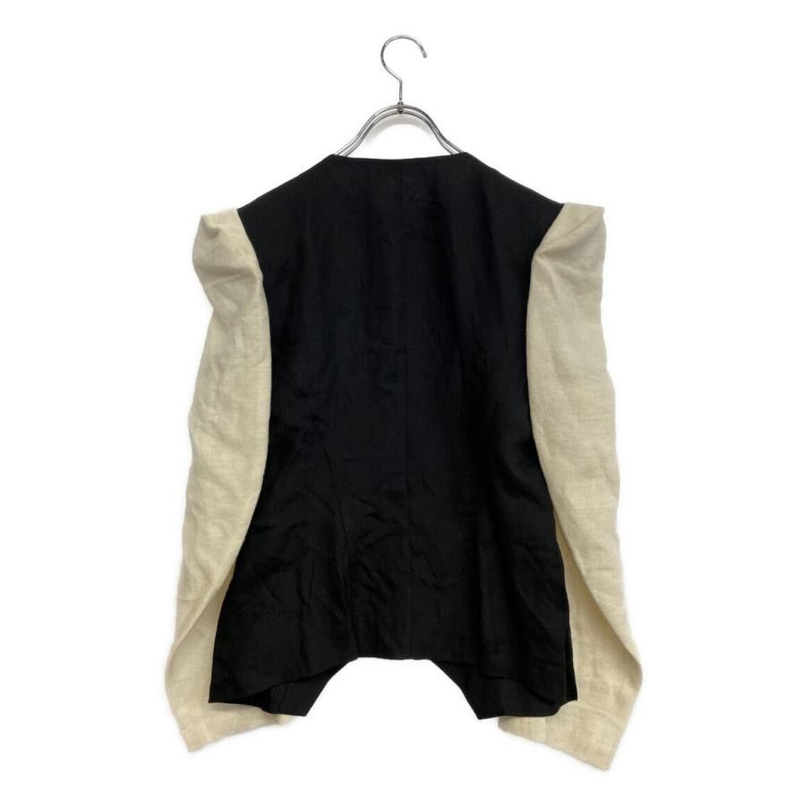 24ss YOHJI YAMAMOTO FEMME CELLULOSE/Ra TWILL COLLARLESS JACKET FS