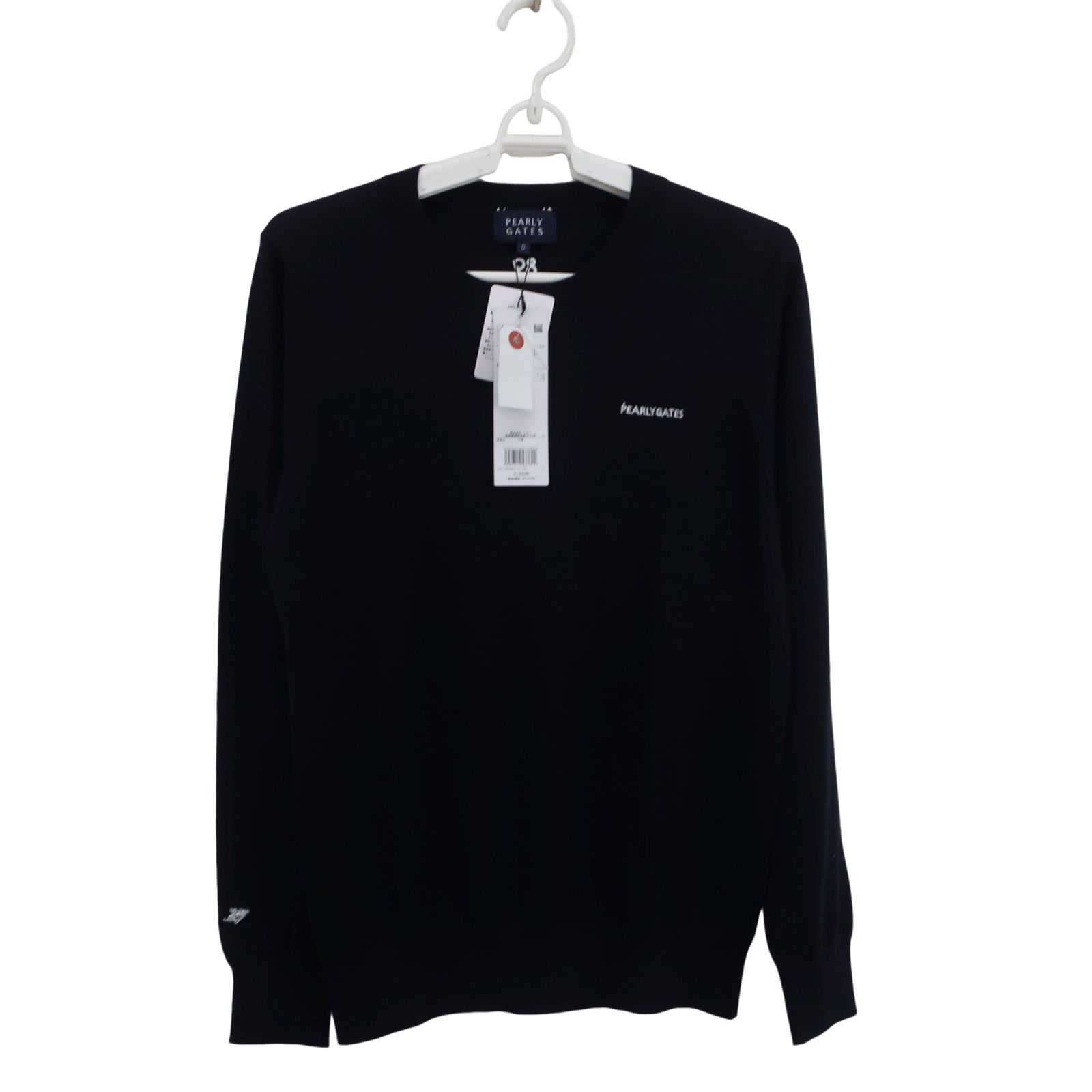 パーリーゲイツ　レディース0 未使用品】PEARLY GATES(パーリーゲイツ) セーター 黒 レディース 0