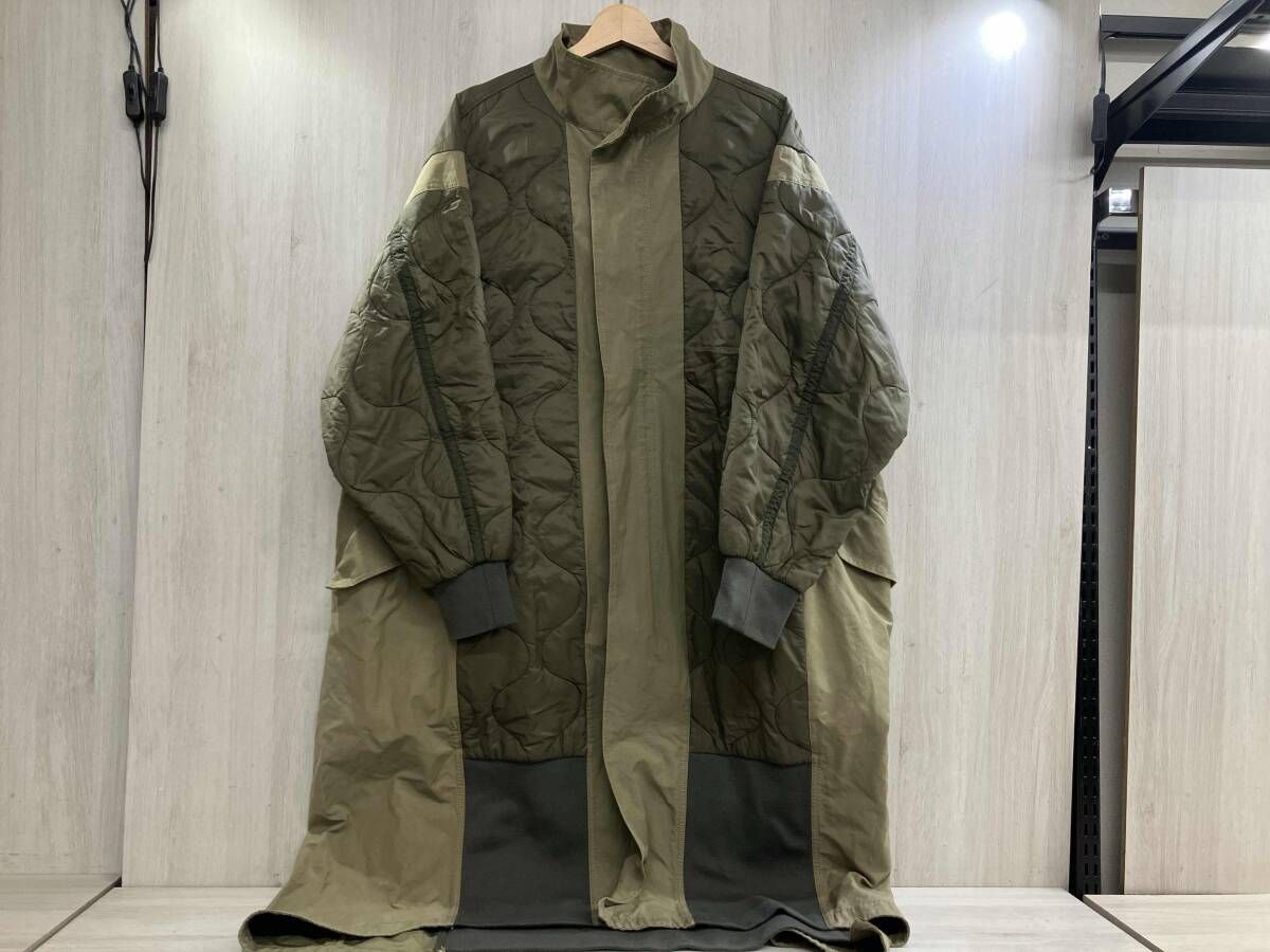 ≪新色登場≫【etsinta/エシンタ】切替マキシミリタリーコートを使った人気ファッション etsinta 切替マキシミリタリーコート