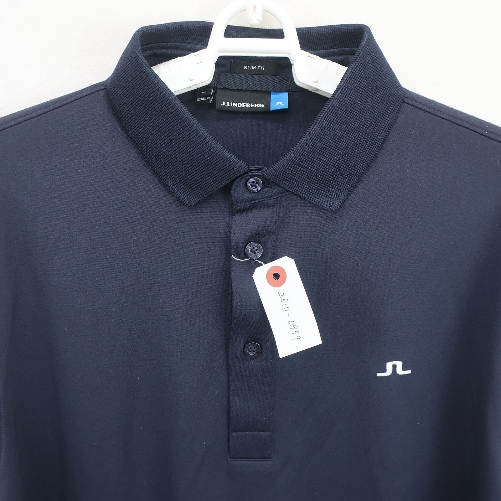 J.LINDEBERG(ジェイ リンドバーグ) 長袖ポロシャツ 黒 メンズ M ゴルフ