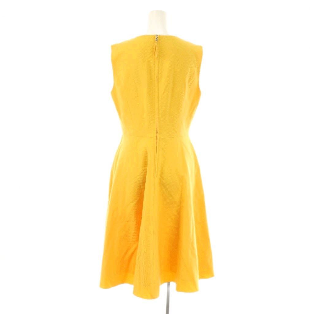 フォクシー FOXEY Lily Flare ワンピース 40 イエロー 35557 /CX □OS