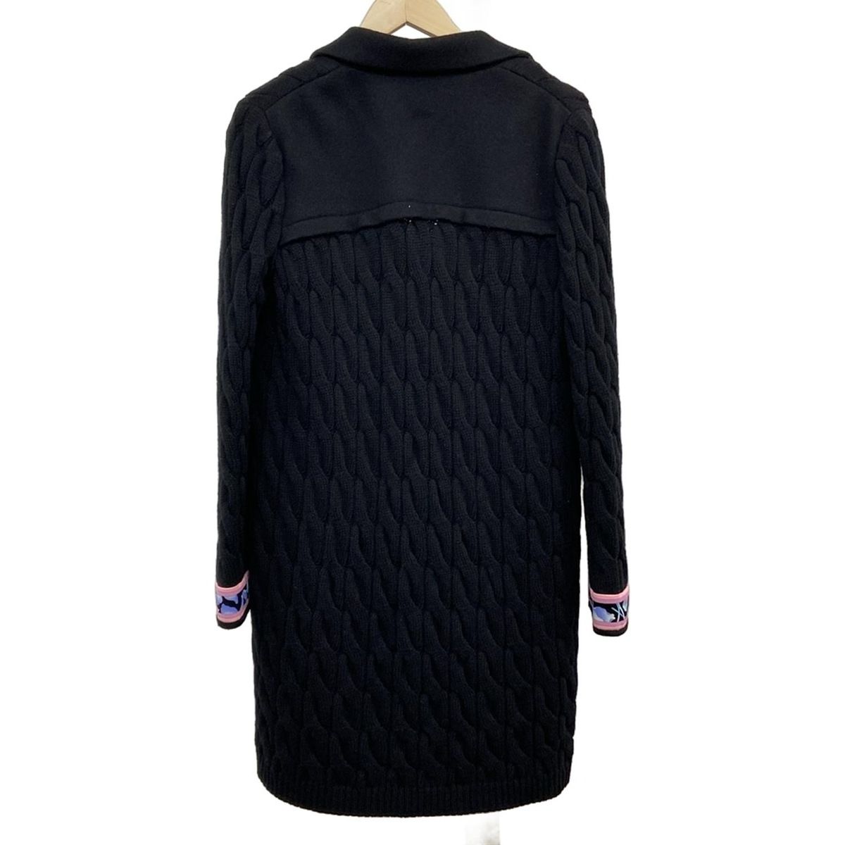 LEONARD(レオナール) コート サイズ40 M レディース美品 - 黒×ピンク