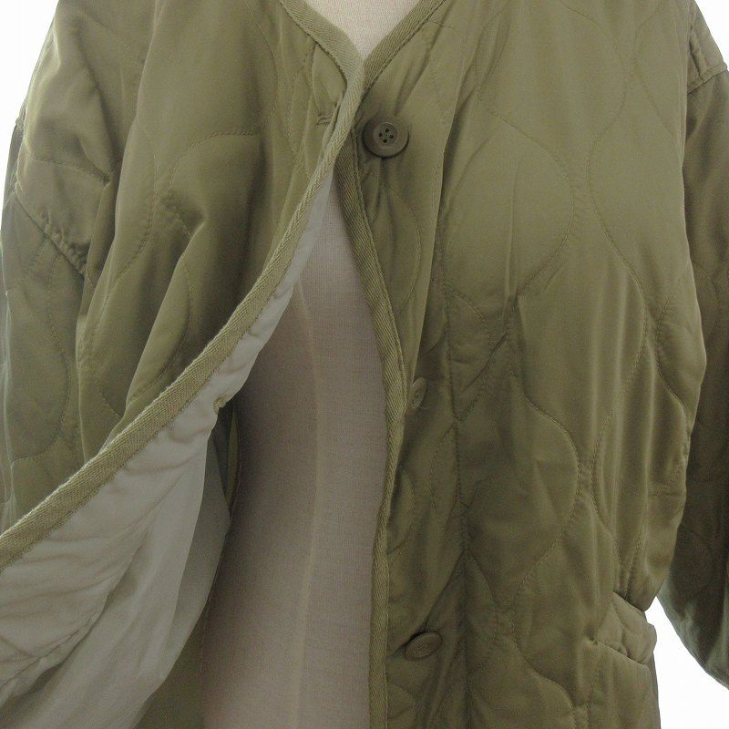 ディスコート Discoat キルティングジャケット 中綿 ノーカラー 205557