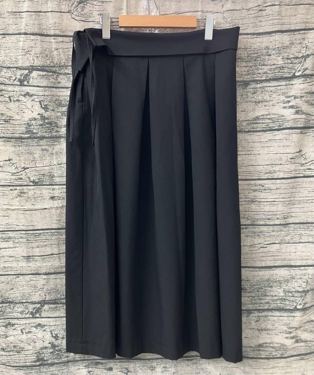 値下げ】yohji yamamoto +noir ウールギャバジン スカート ブラック