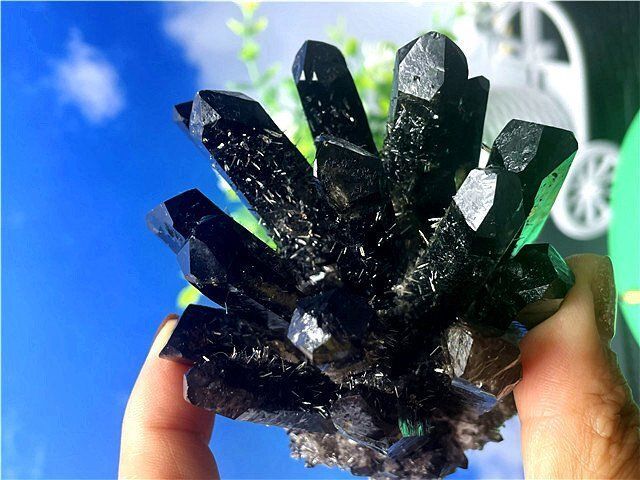 ☆超綺麗高透明度水晶クラスターB88C6/75C10C - メルカリ