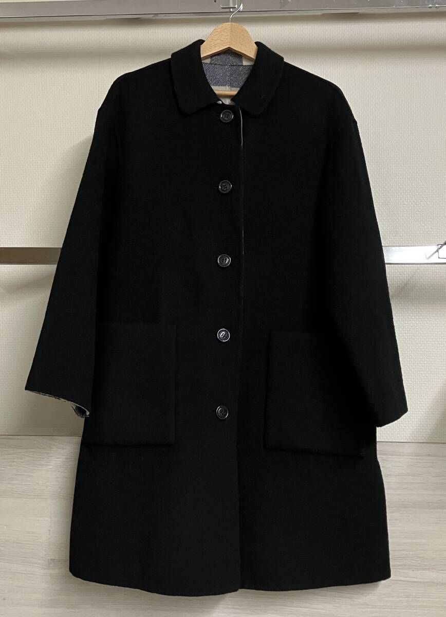 CREST BRIDGE BLUE LABEL/その他コート/55B01-220-09/リバーシブルコート/チェック/ブラック/38