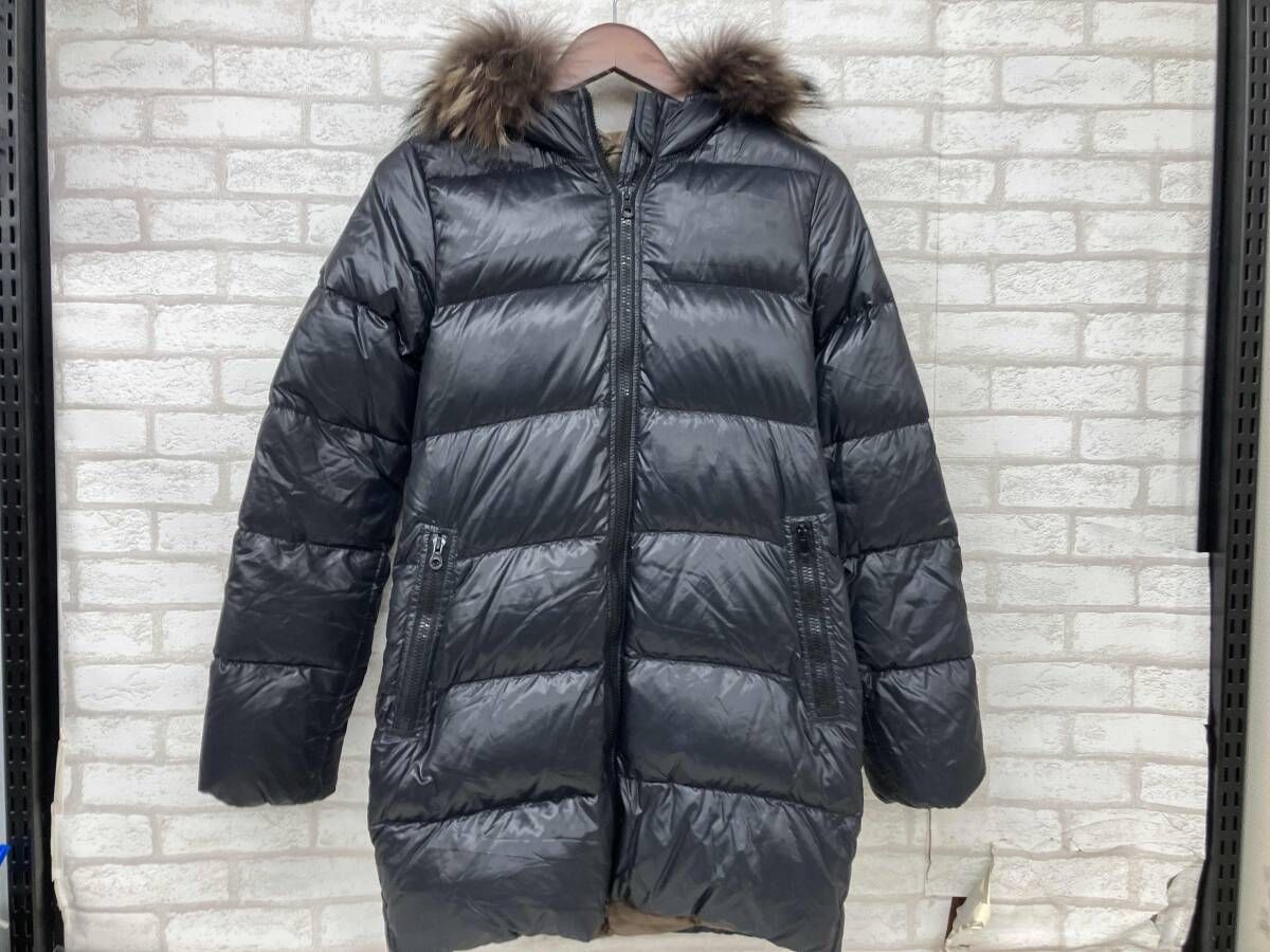 デュベティカ ダウンコート レディース ブラック size 38 インポート
