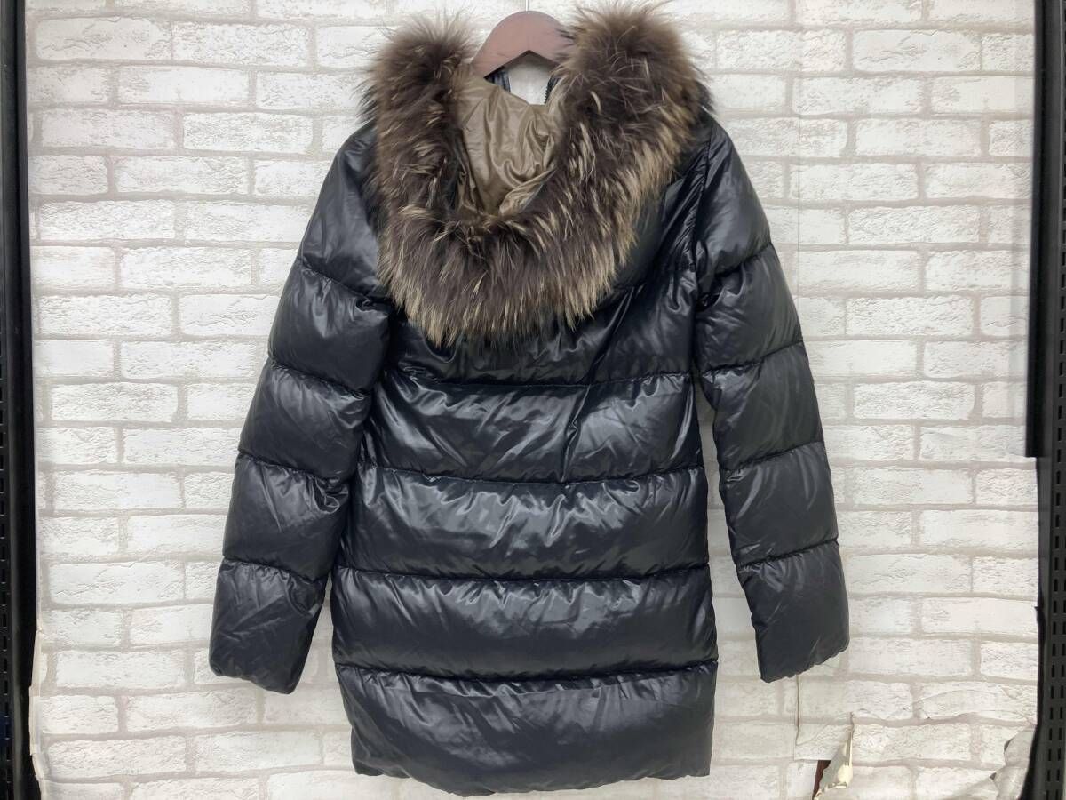 デュベティカ ダウンコート レディース ブラック size 38 インポート