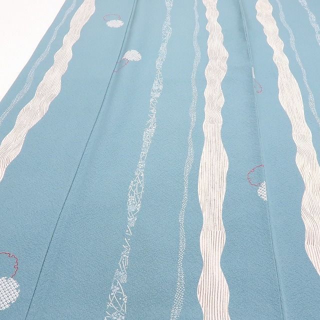 百華❀Y4054◇美品 正絹 手縫い仕立て 雪輪 小紋 着物 単品 - メルカリ