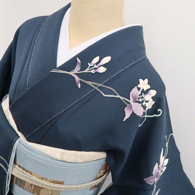 ❁tomihisa❁新品 本加賀友禅 橋本静華 落款 着物“華を染め出す友禅の