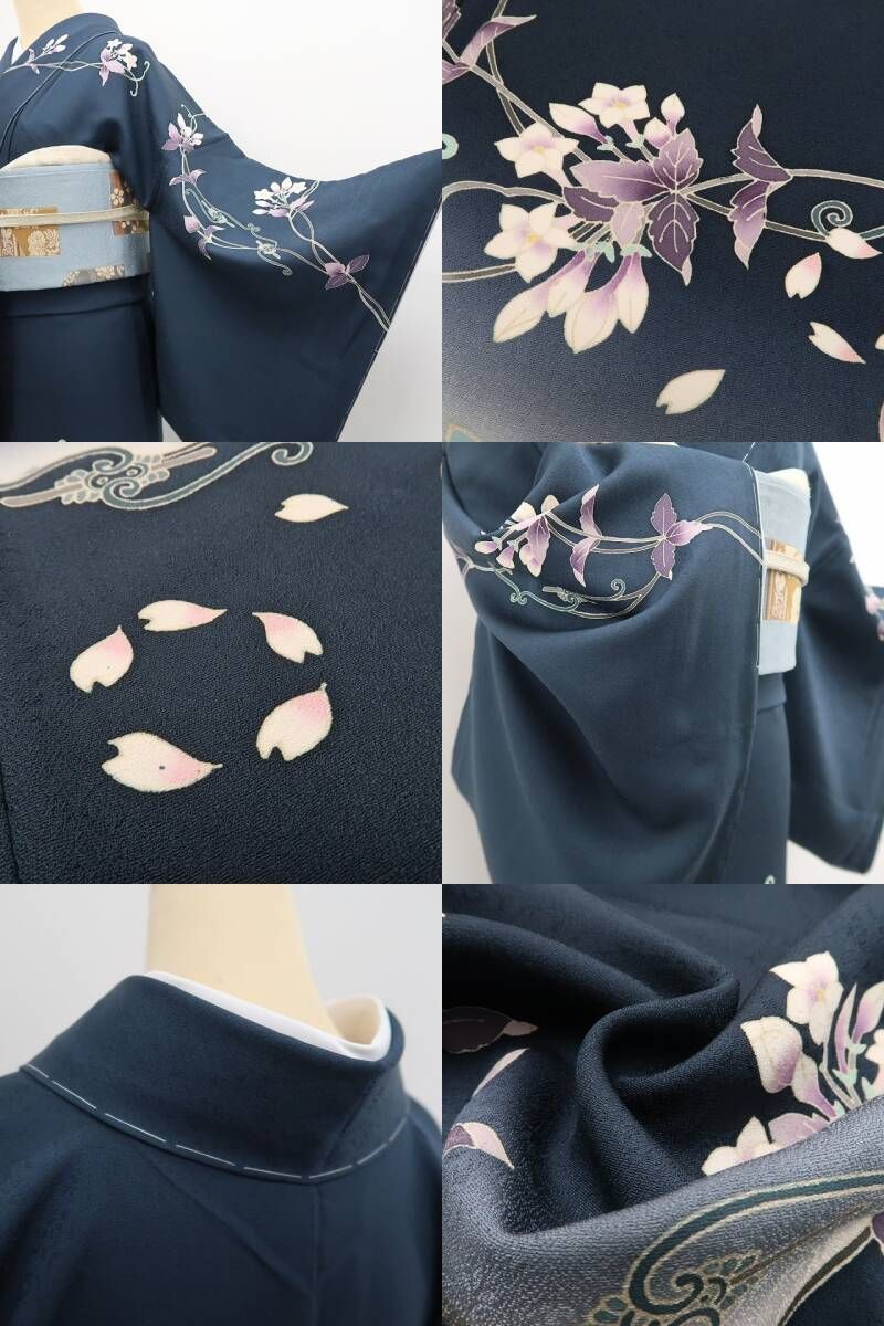 ❁tomihisa❁新品 本加賀友禅 橋本静華 落款 着物“華を染め出す友禅の